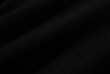 フォールディングラベルタートルネックニットTシャツ/Folding Label Turtleneck Knit T-shirt K11 Matte Black