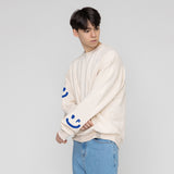 [UNISEX]マルチスマイルドローイングスウェットシャツ