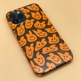 Smile Moorugi Pattern Brown Bumper Case (6660048355446)