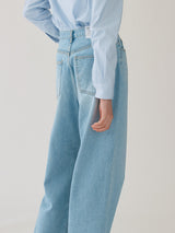 (PT-22149)WIDE DESTROYED DENIM PANTS BLUE (6672984178806)