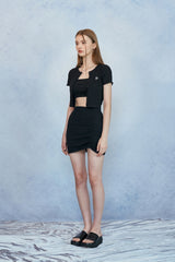 HIDE Tube Top Cardigan (Black) (6570970841206)
