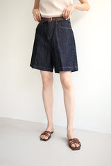 サマーラインジーンズ／リネンインディゴショートパンツ / SUMMER LINE JEANS / LINEN INDIGO SHORT PANTS