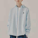 ラグランスリットシャツ / RAGLAN SLIT SHIRT_SKY BLUE