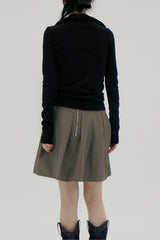 ロングジップTシャツ / long zip t-shirt