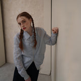 Blue Nylon Shrring Jacket
