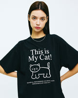 ディスイズマイキャットTシャツ/THIS IS MY CAT TSHIRT-BLACK