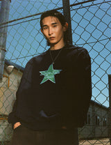 スターロゴ刺繡スウェットシャツ/STAR LOGO EMB SWEATSHIRT GREY(CV2CFUM462A)