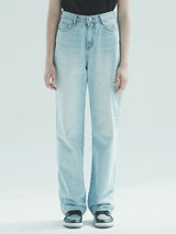 ダメージワイドデニムパンツ / W1014 DAMAGE WIDE DENIM PANTS