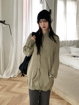 Gerber S overfit one-piece hooded knit
