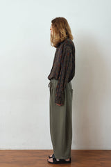 SOLAR PIGMENT BALLOON SWEAT PANTS (Khaki) / ソーラーピグメントバルーンスウェットパンツ