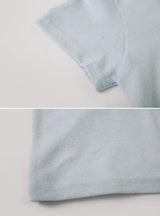 ソフトアンゴラ半袖Tシャツ (5color)