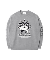 GB Cat of Liberty Jacquard Sweater (Grey)