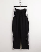 ノイブダブルライントラックインスィジョンストリングツーウェイジョガーパンツ / Nove two-line track incision string two-way jogger pants
