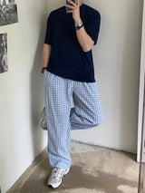 ASCLO Long Wide Check Pajama Pants (3color) (6565898125430)