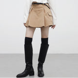 Weevil cargo pleated skirt
