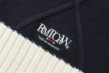 ケーブルニットショールマフラー/CABLE KNIT SHAWL MUFFLER_NAVY