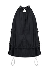 ポケットバルーンミニドレス / POCKET BALLOON MINI DRESS (BLACK)