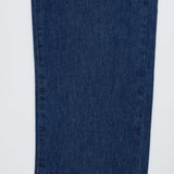 セミワイドフィットストリングポイントダークデニムパンツ/JEON SO MIN SEMI-WIDE FIT STRING POINT DARK DENIM PANTS [17708]