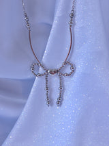 Ribbon Heart Beam Necklace