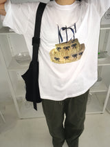 ケーキリボンボクシー半袖Tシャツ
