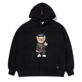 EMB COMPTON BEAR OVERSIZED HEAVY SWEAT HOODIE WHITE / GREY / BLACK (4627781517430)