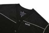 ミックスニットカーディガン / MIXED KNIT CARDIGAN_BLACK