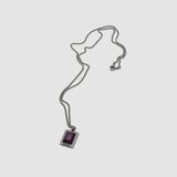 < BTS RM Wear > GEM STONE V NECKLACE (6690658320502)