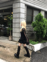 ビンテージパンクダメージロングニットウェア