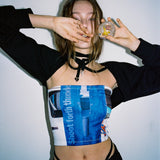 02レディースカレッジチューブトップ / 0 2 ladies college tube top