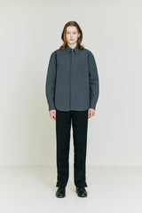 Bar tag Shirt charcoal (6683675459702)