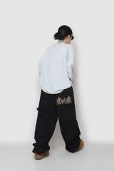 Flame Canvas Wide Pants