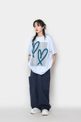 ブラッシュハートショートスリーブTシャツ / Brush Heart Short Sleeve T-shirt