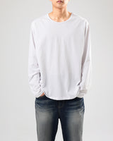 UネックシルケットロングスリーブTシャツ/U neck silket long sleeve 2color