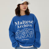 Maltese archive line graphics knit