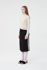 スモールチェリーミディスカート／SMALL CHERRY MIDI SKIRT [BLACK]