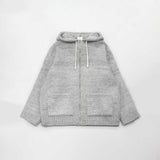 ASCLO Clover Brush Knit Hood Zip Up (4color)