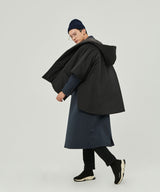 REVERSIBLE PADDING SHAWL_BLACK+GRAY (6636703547510)