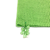 ドロップフラワービーズビーニー / Drop Flower Beads Beanie [Green]