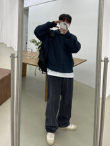 ナーブスノーブルーセミデニムパンツ / NERB SNOW BLUE SEMI DENIM PANTS(ONE COLOR)