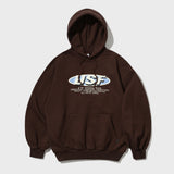 USF Oval Logo Hoodie (Dark Brown)