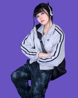 X two way scotch zip-up jumper