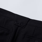 バックポイントツータックスラックス / BACK POINT TWO TUCK SLACKS - BLACK