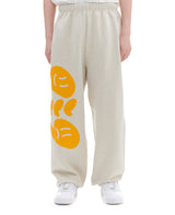 スマイルロゴスウェットパンツ / 939 SMILE LOGO SWEAT PANTS (OATMEAL)