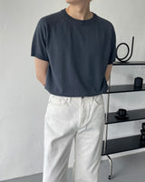 RO ウォッシャブルテンセルラグラン半袖ニット / RO washable tencel raglan short-sleeved knitwear (9 colors)