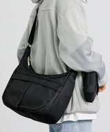 ナイロンユーティリティメッセンジャーバッグ/HIGORO NYLON UTILITY MESSENGER BAG BLACK