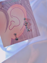 heart key piercing