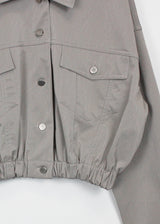 バルーンクロップクラックジャケット/Balloon Crop Crack Jacket (2color)
