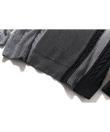 MULTIPLE INCISON CABLE KNIT MFONT002-BK (6645571125366)