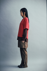 ブラックリストレタリングレイヤードTシャツ