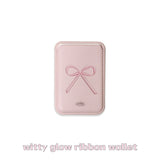 witty glow ribbon macsafe wallet (pink ver.)